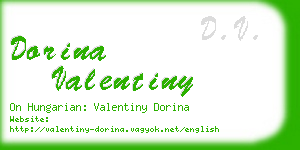dorina valentiny business card